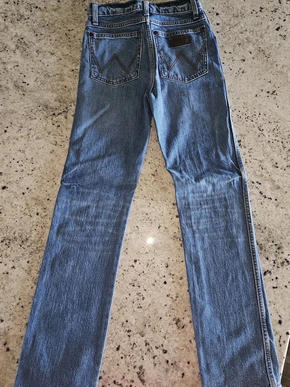 WRANGLER RETRO SLIM FIT Straight-Leg Denim Jeans in Blue
